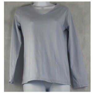 Charter Club Women's Cotton Blend Pajama Top, Zen Light Blue, PS / Petite Small